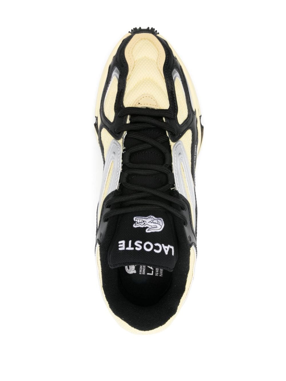 logo-embroidered mesh sneakers - 4