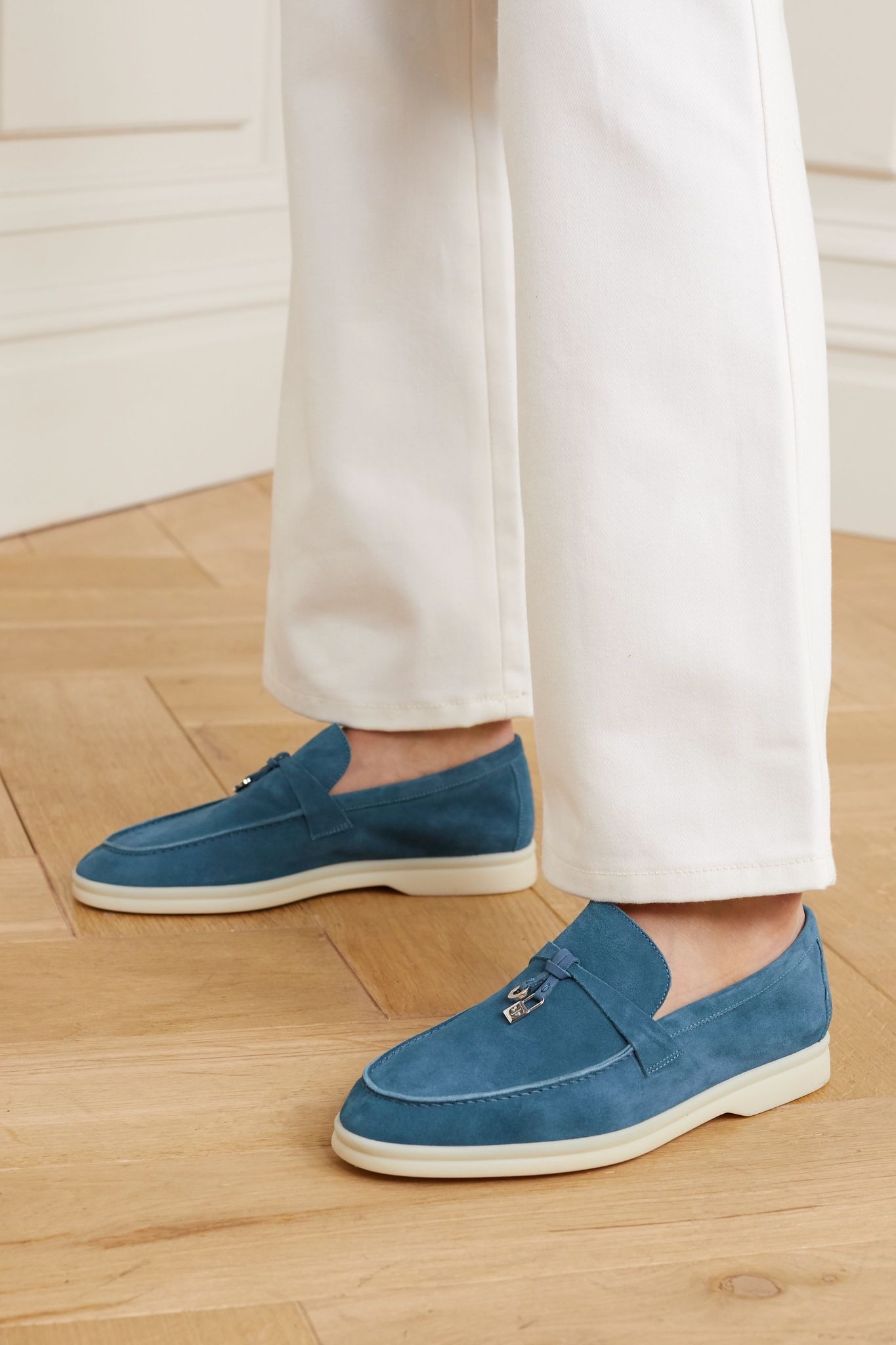 Summer Charms Walk embellished suede loafers - 2