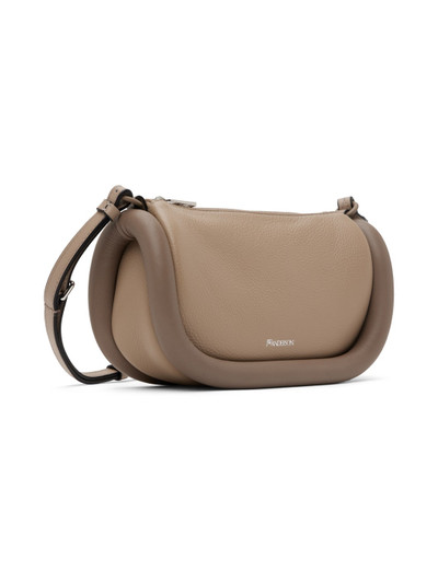 JW Anderson Taupe Bumper-12 Leather Crossbody Bag outlook