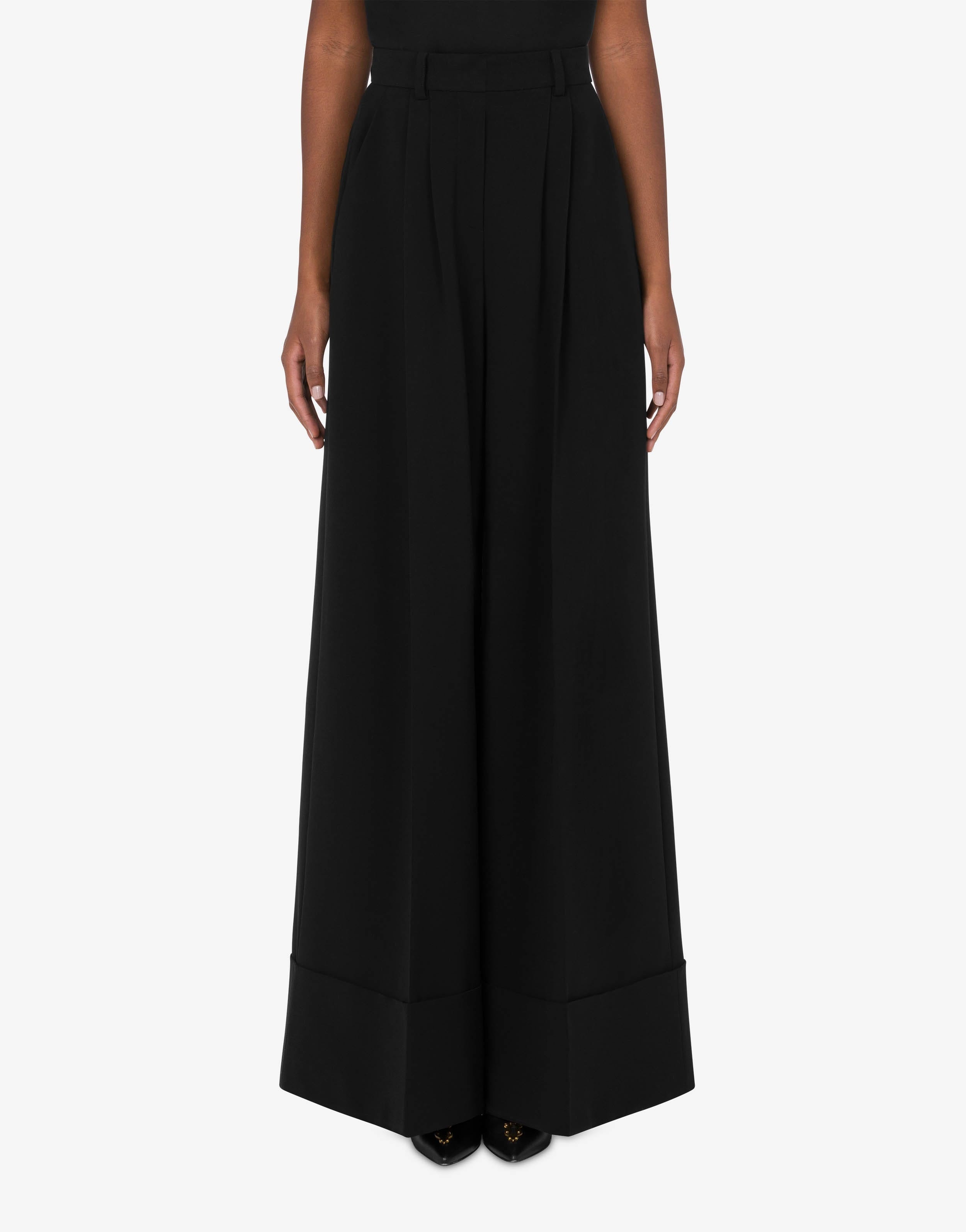 CREPE PALAZZO TROUSERS - 2