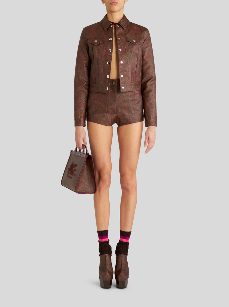 Etro PAISLEY JACQUARD FABRIC SHORTS outlook