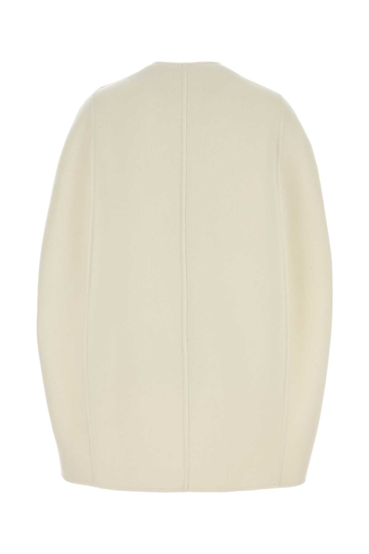 Max Mara Women White Cashmere Placido Cape - 2