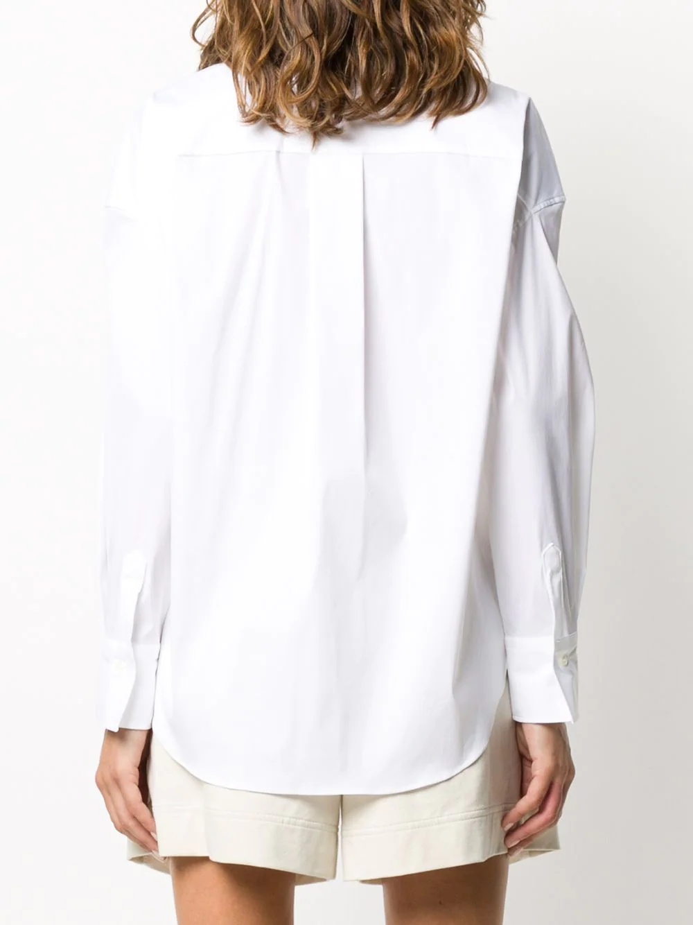 plain long-sleeved shirt - 4