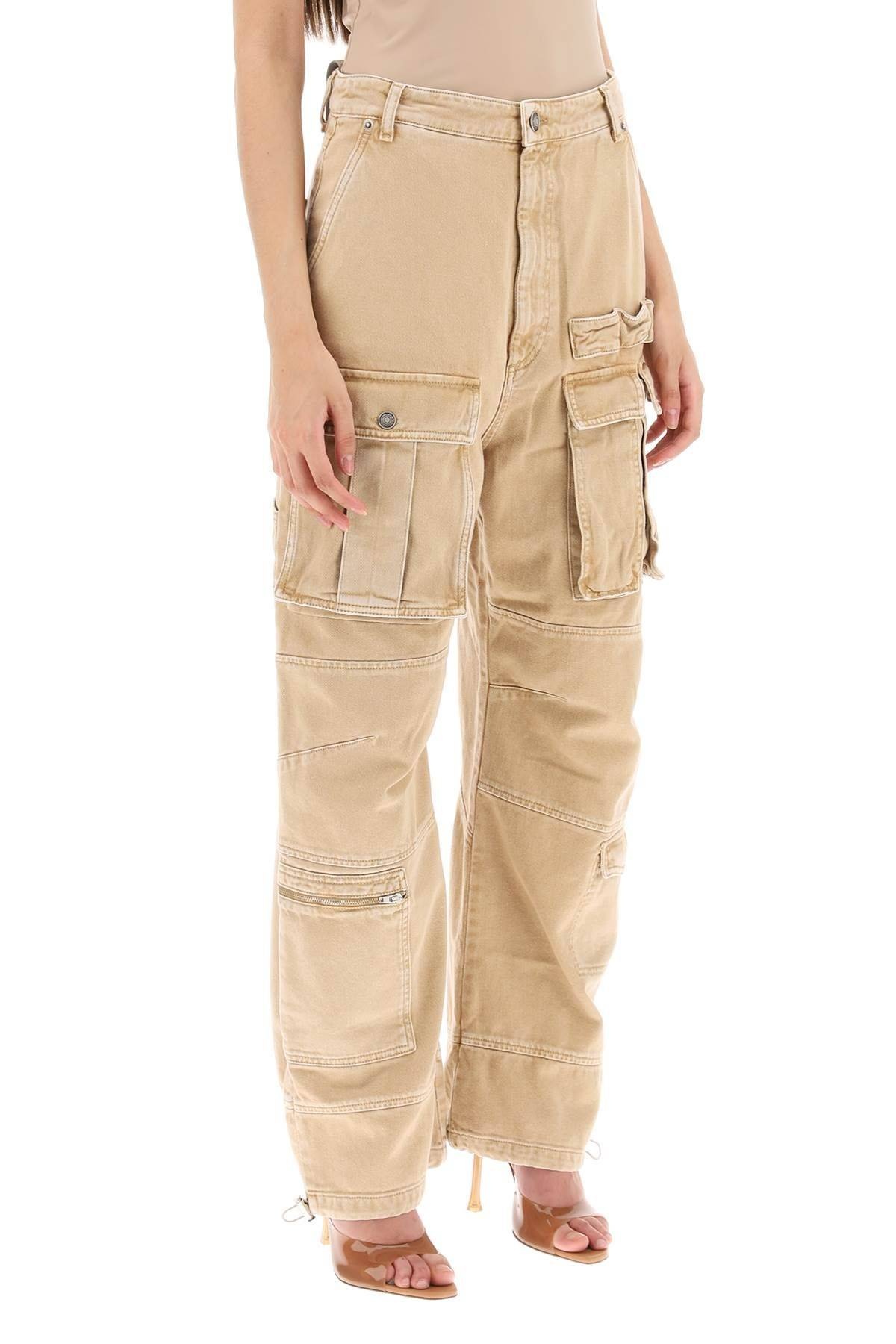 'VANDA' CARGO PANTS IN DENIM - 3