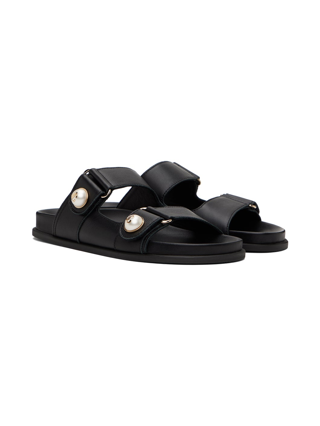 Black Fayence Sandals - 4
