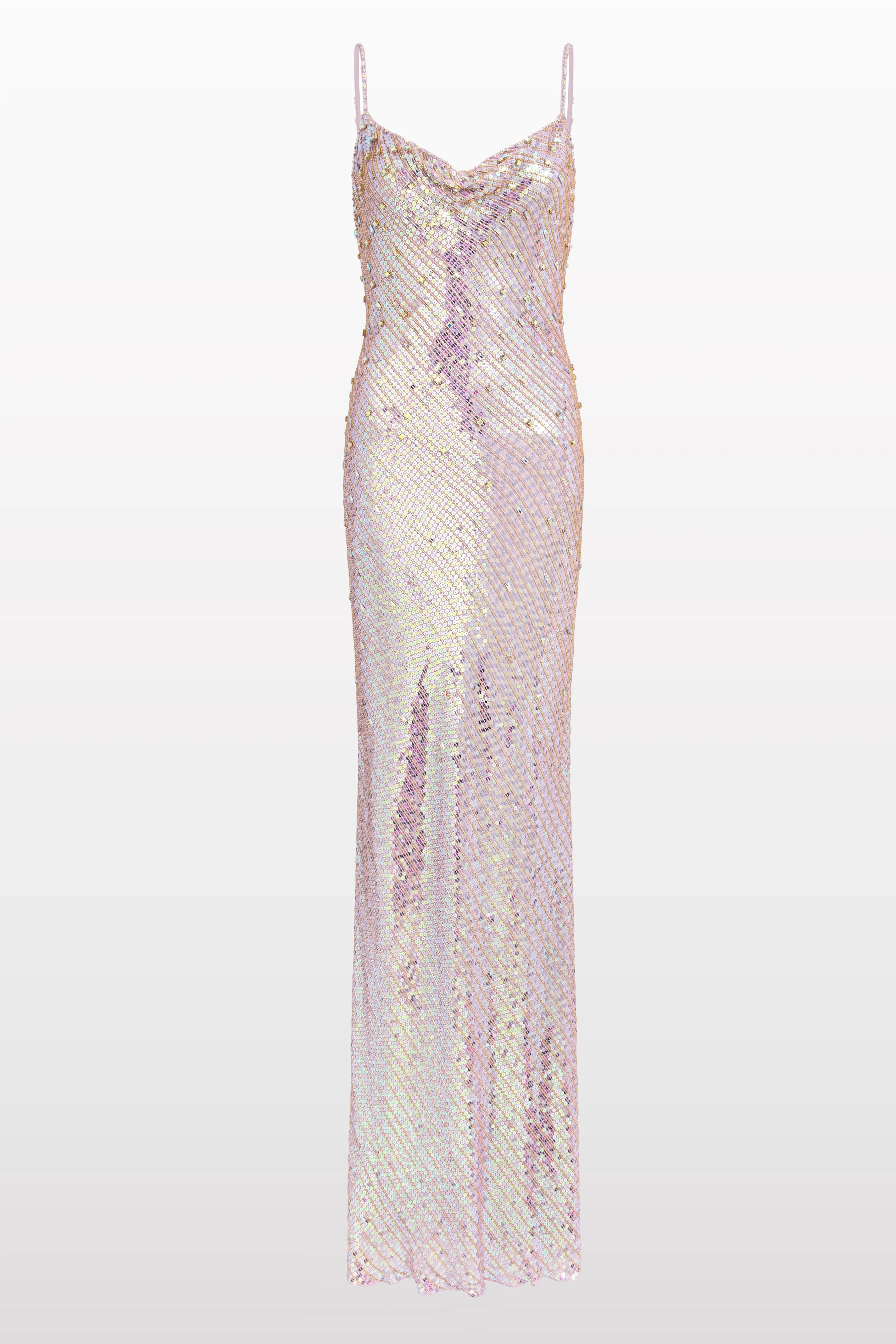 Jenny Packham Foxx Embellished Dress in Lavender at Nordstrom - 1