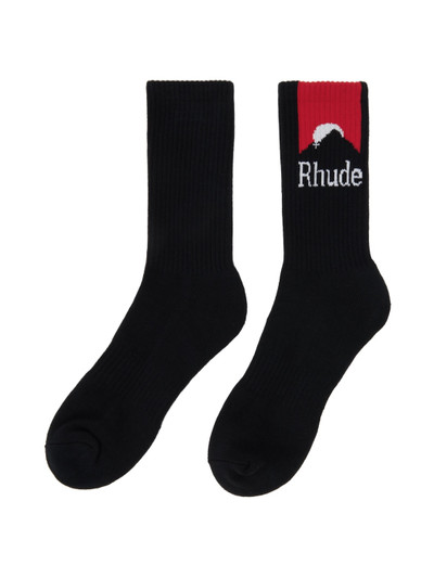 Rhude Black Moonlight Socks outlook