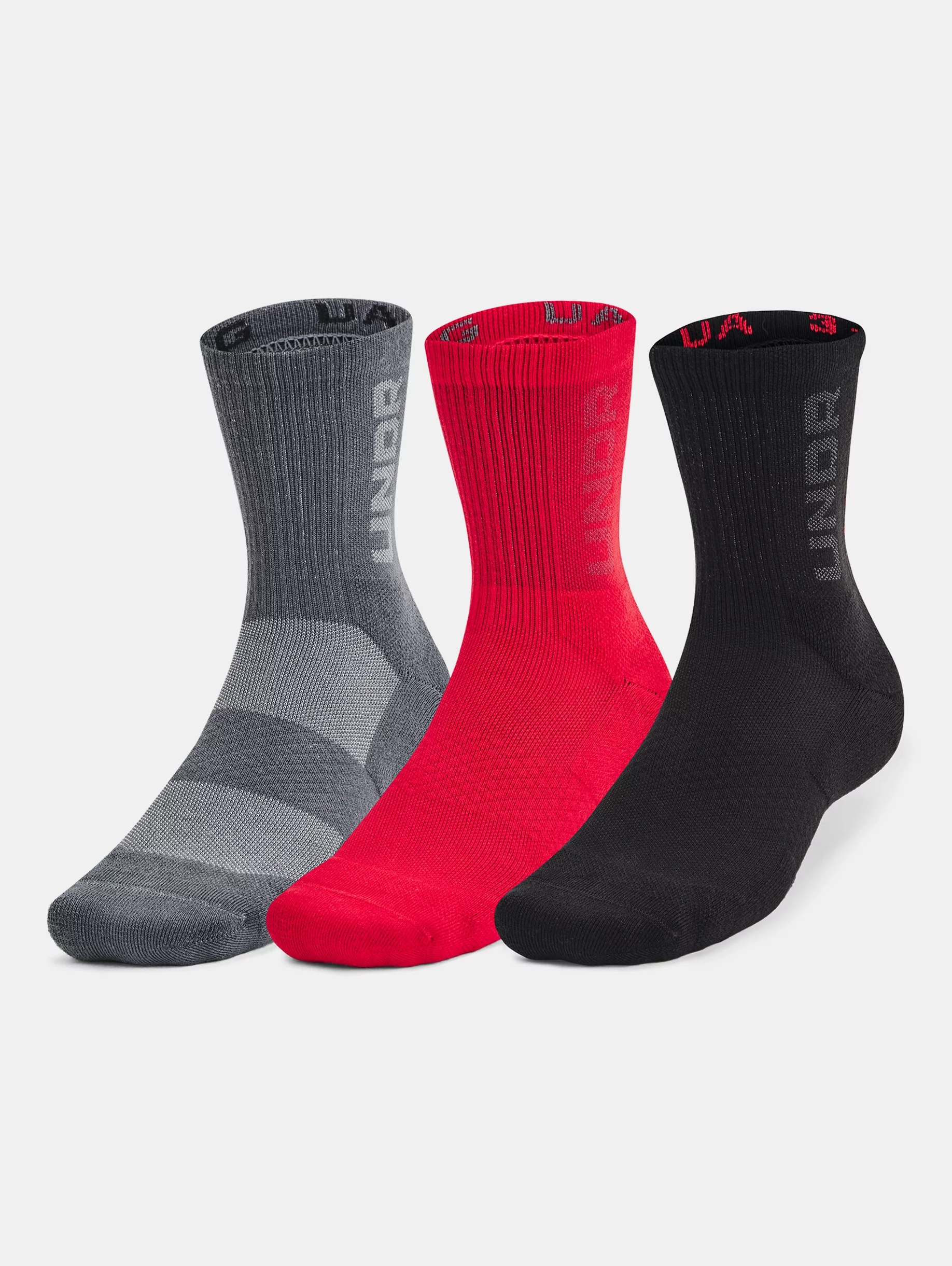 Unisex UA 3-Maker 3-Pack Mid-Crew Socks - 3