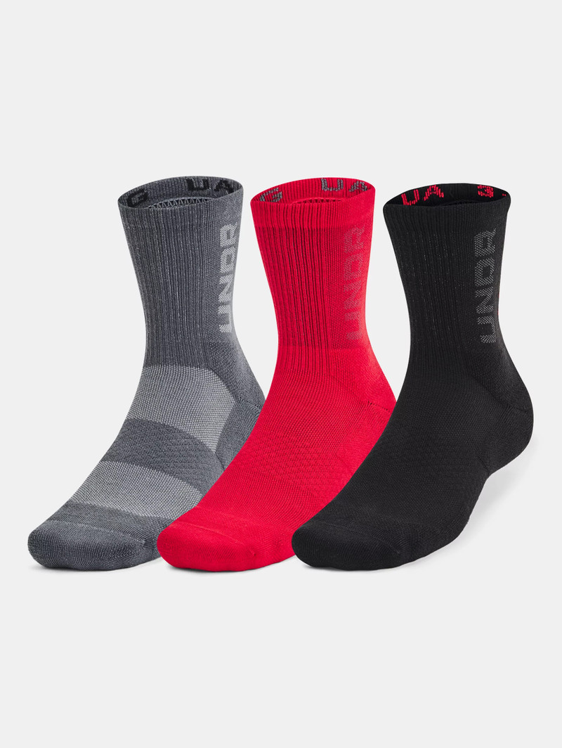 Unisex UA 3-Maker 3-Pack Mid-Crew Socks 3