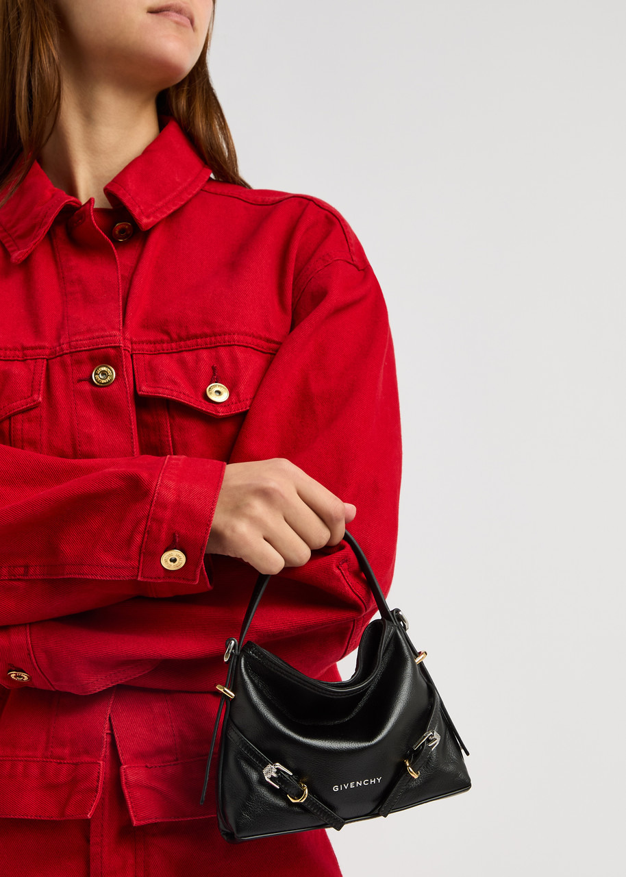 Givenchy Voyou Nano Grained-leather top Handle bag - 5