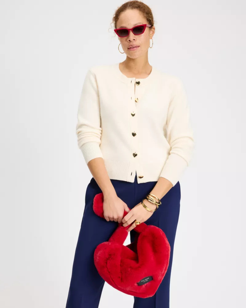 Gold Heart Button Nell Cardigan 6