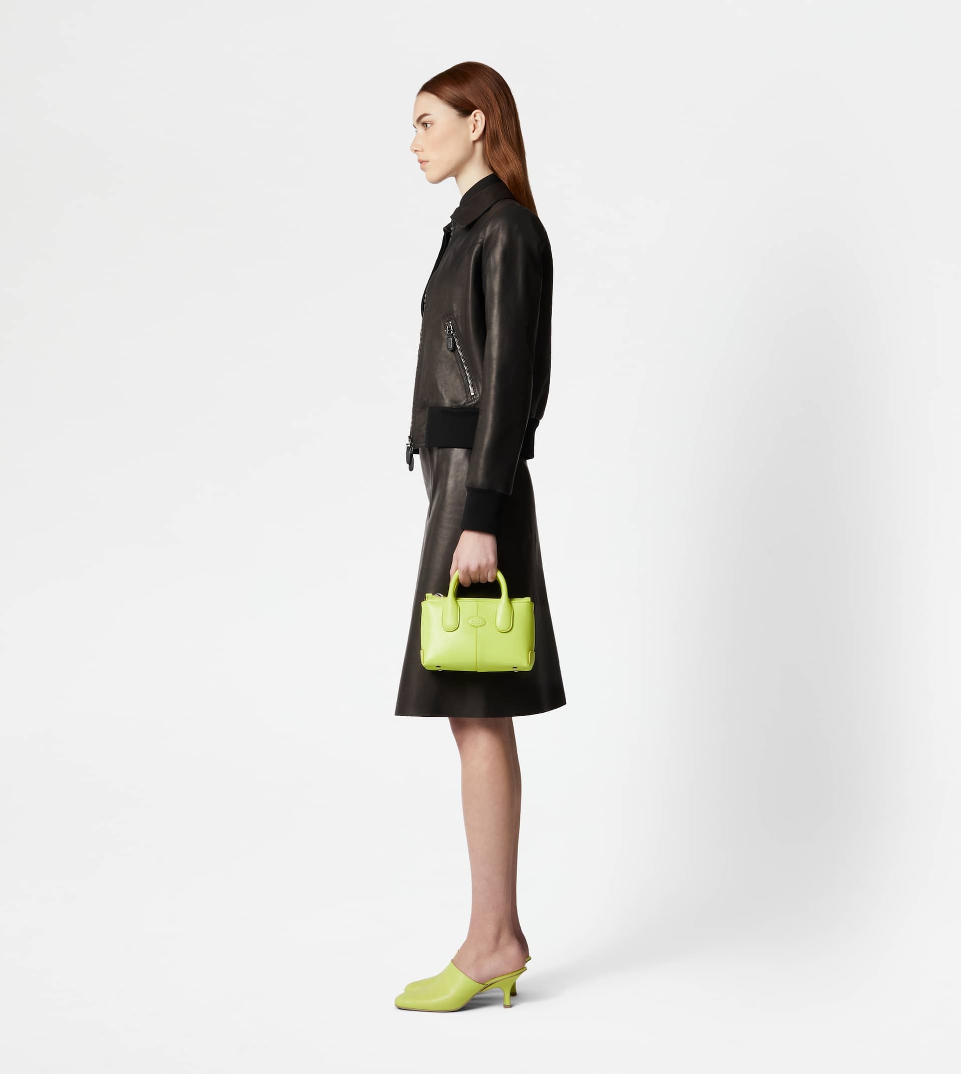 TOD'S DI BAG IN LEATHER MINI - GREEN - 3