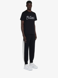 パーカー・フーディ ALEXANDER MCQUEEN Men T Shirts 809764QXABW 1080 BLACK Alexander McQueen logo-print Cotton T-shirt | Black | FARFETCH