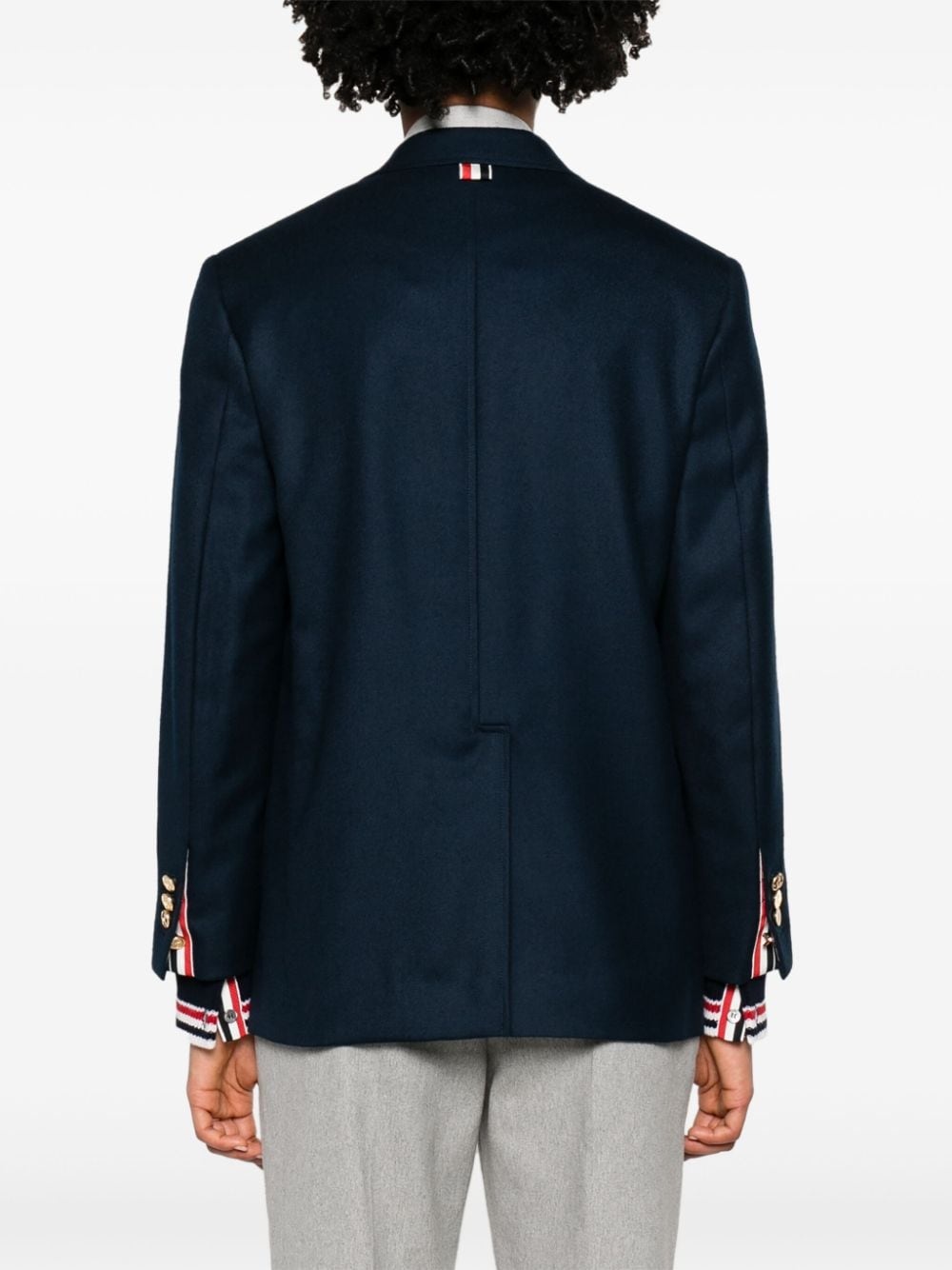 single-breasted wool blazer - 4