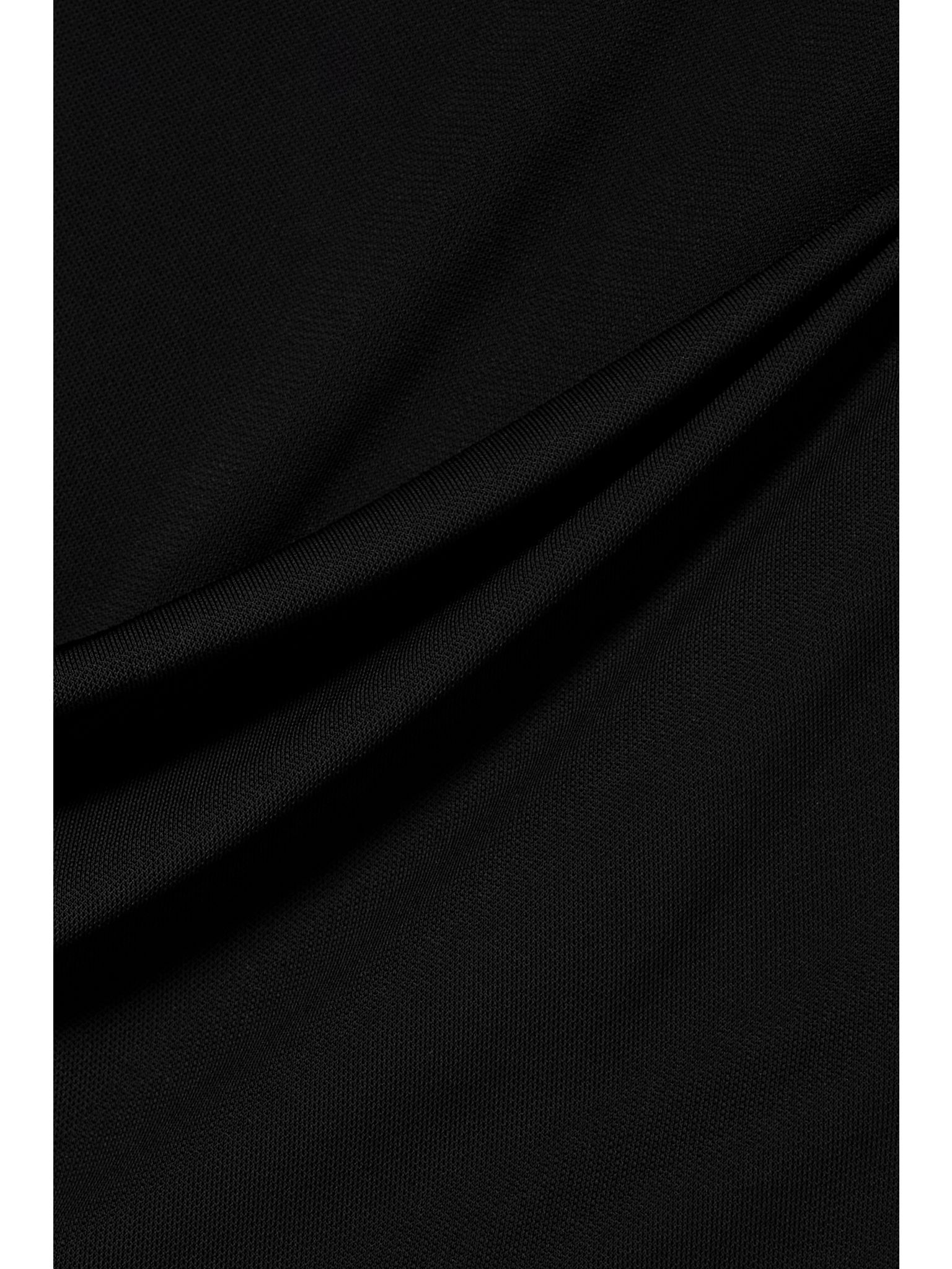 Icons embellished draped jersey dress Black - 4