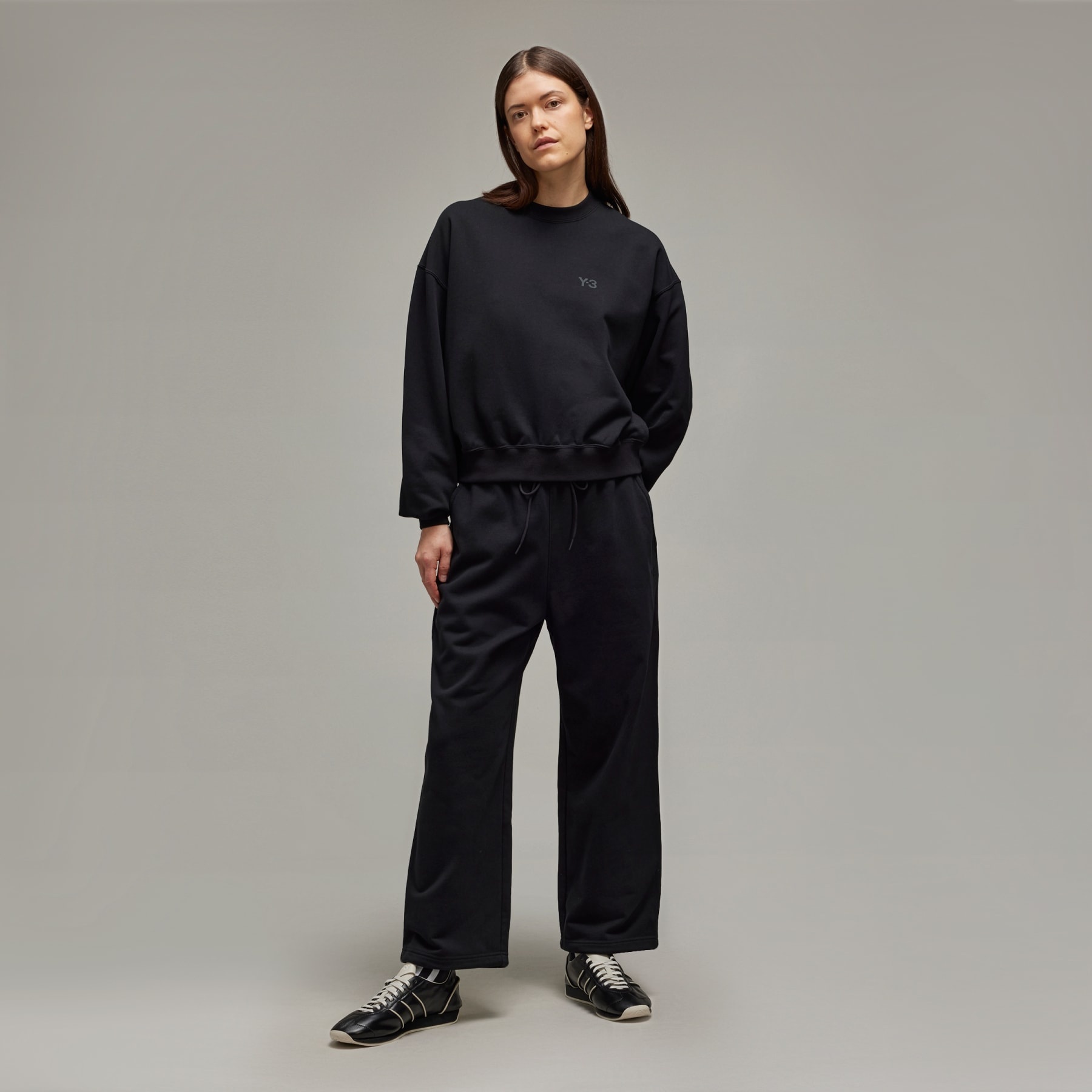 Y-3 French Terry Wide Leg Pants - 5