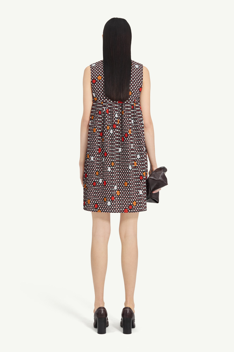 Sleeveless V-Neck Printed Dress 3