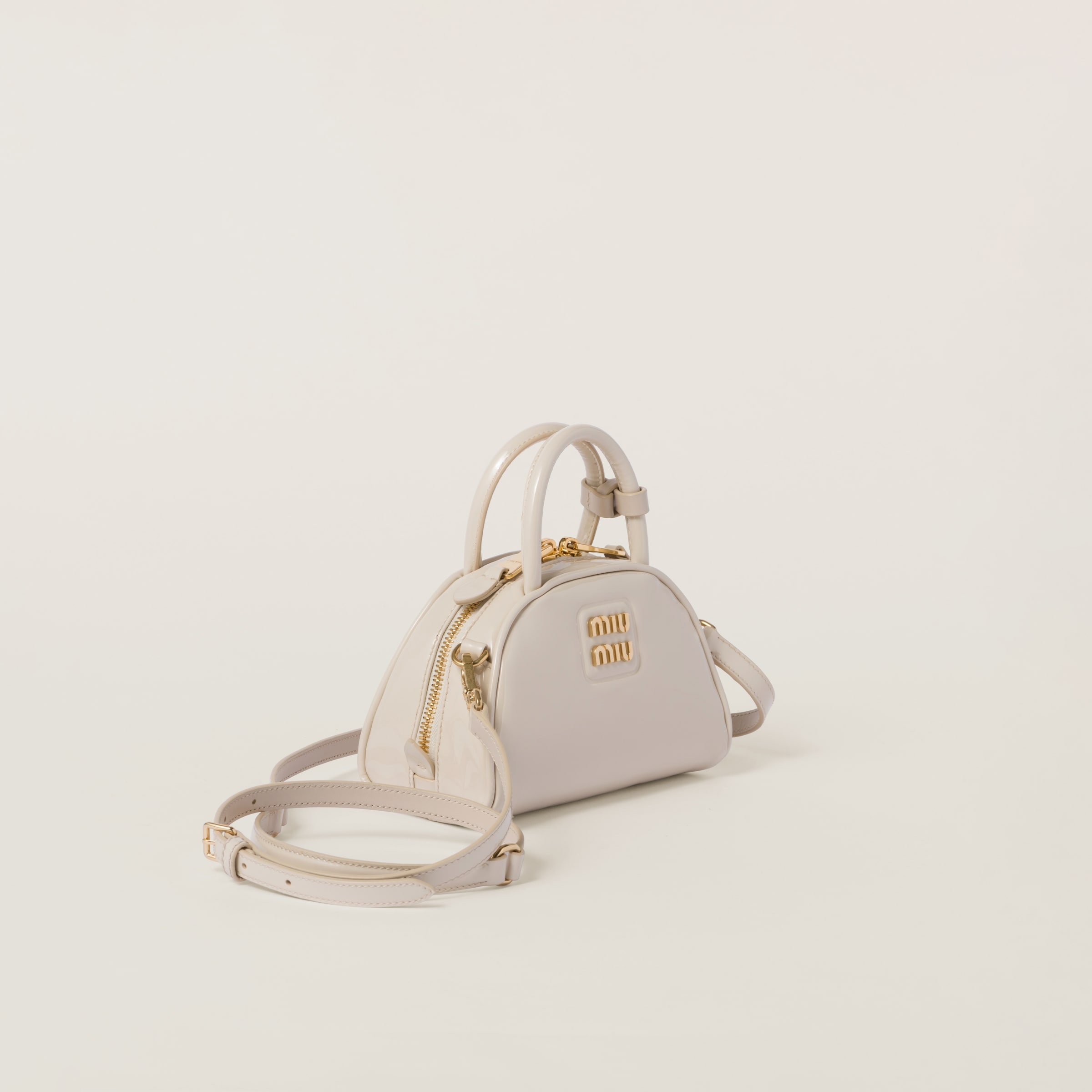 Patent leather top-handle bag - 3