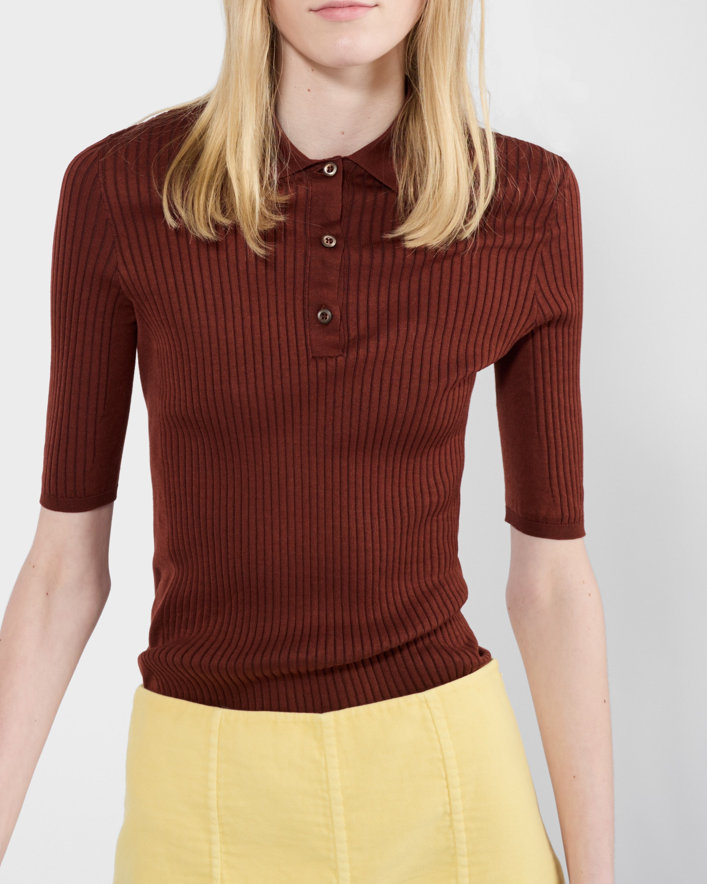 Cotton polo sweater - 3