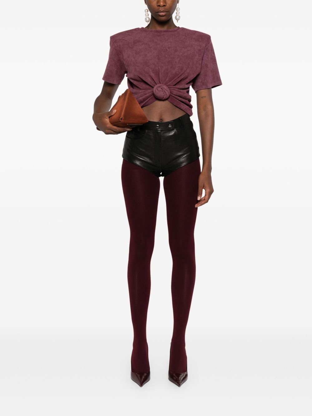 knotted round-neck t-shirt - 2