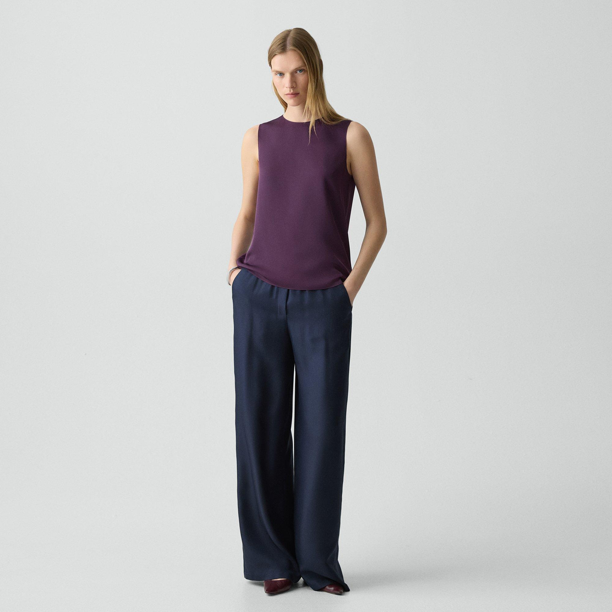 Shell Top in Silk Georgette - 6