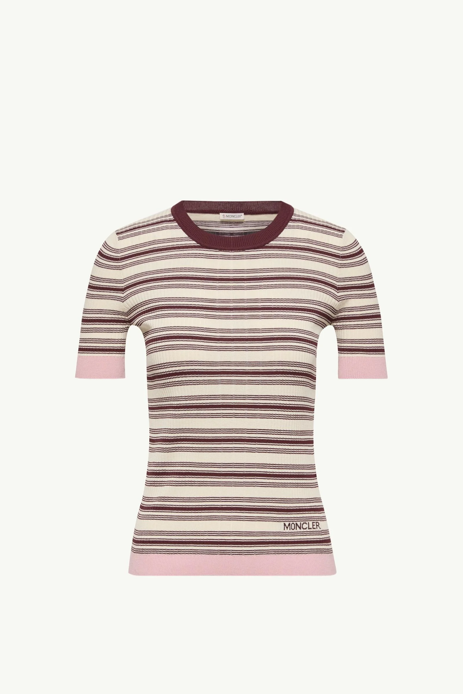 Striped Cotton Short Sleeve Polo Shirt - 1