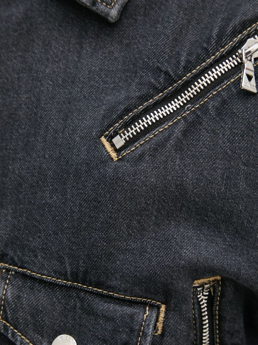 belted denim jacket - 4