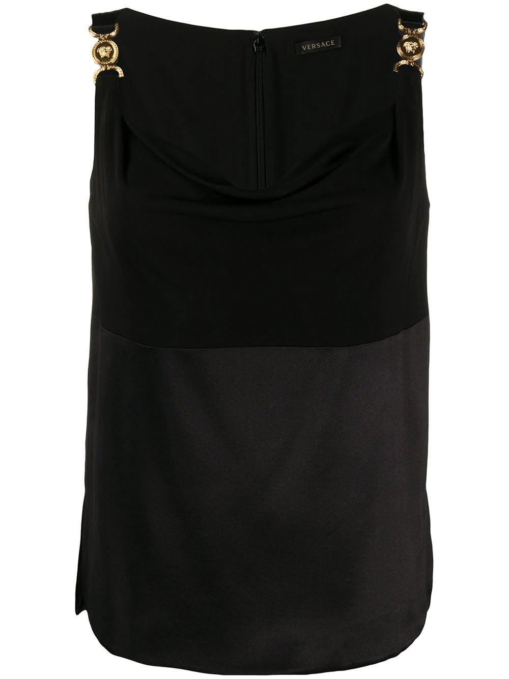 paneled sleeveless top - 1