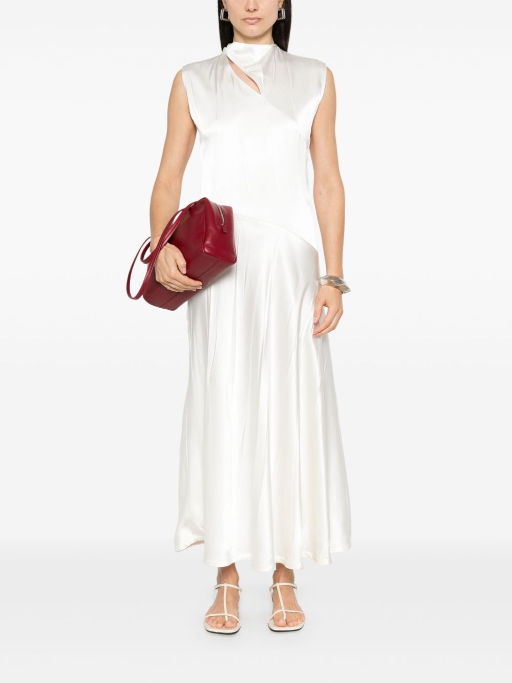 satin midi dress - 2