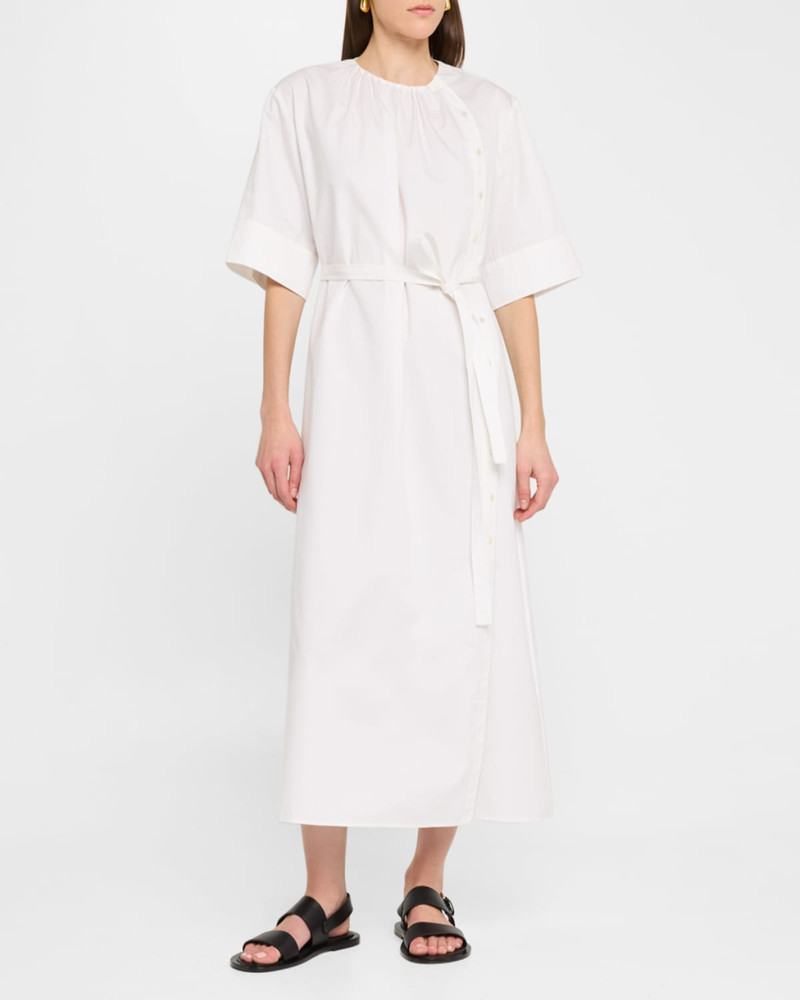 CO Gathered Belted Midi Dress outlook