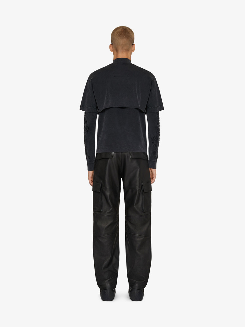 GIVENCHY PARIS DOUBLE LAYER T-SHIRT IN COTTON 4