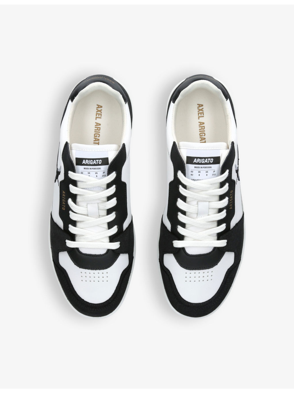 Dice Lo bird-motif leather and suede low-top trainers - 2