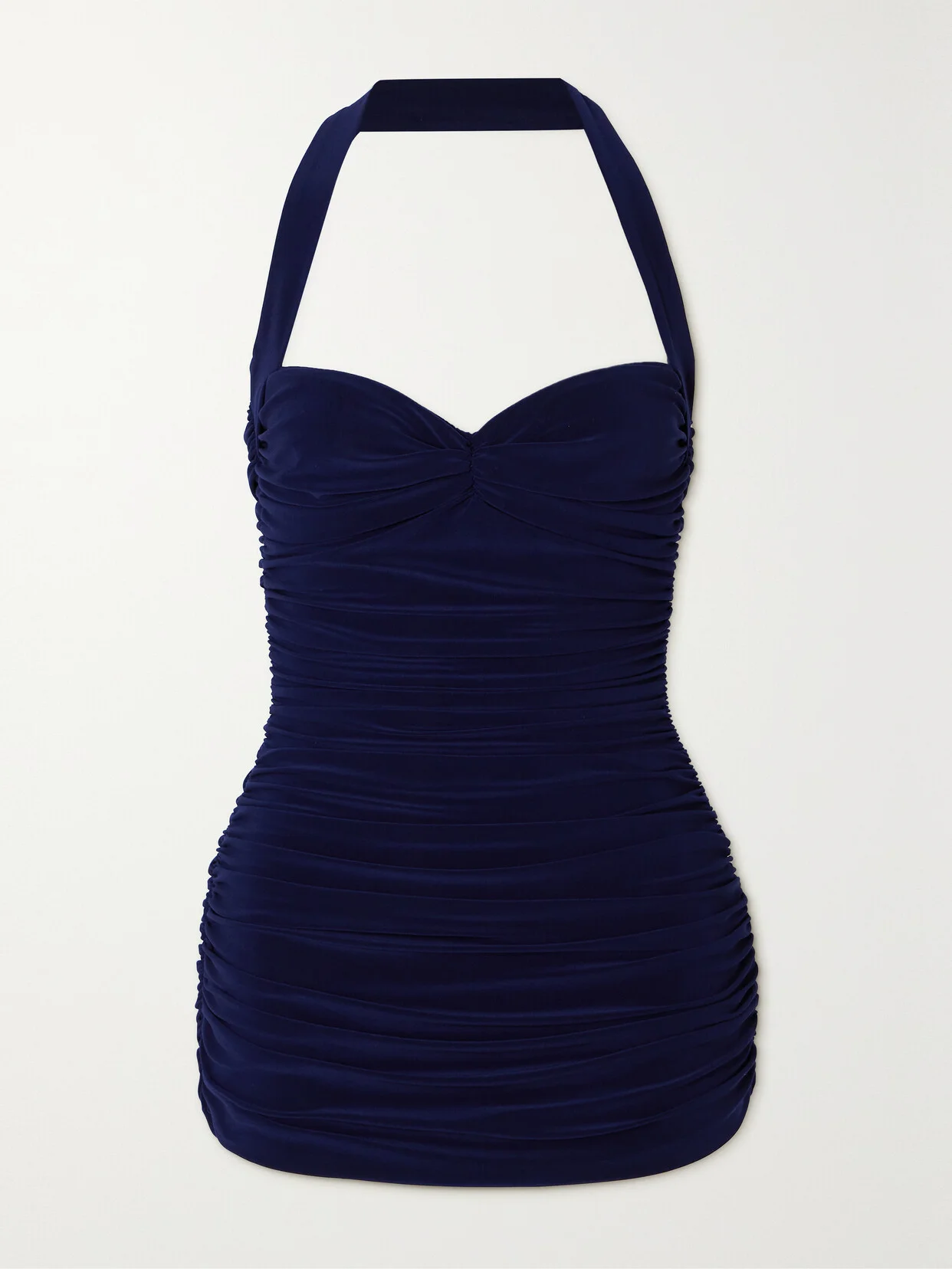 Bill Mio Ruched Halterneck Swimsuit - 1