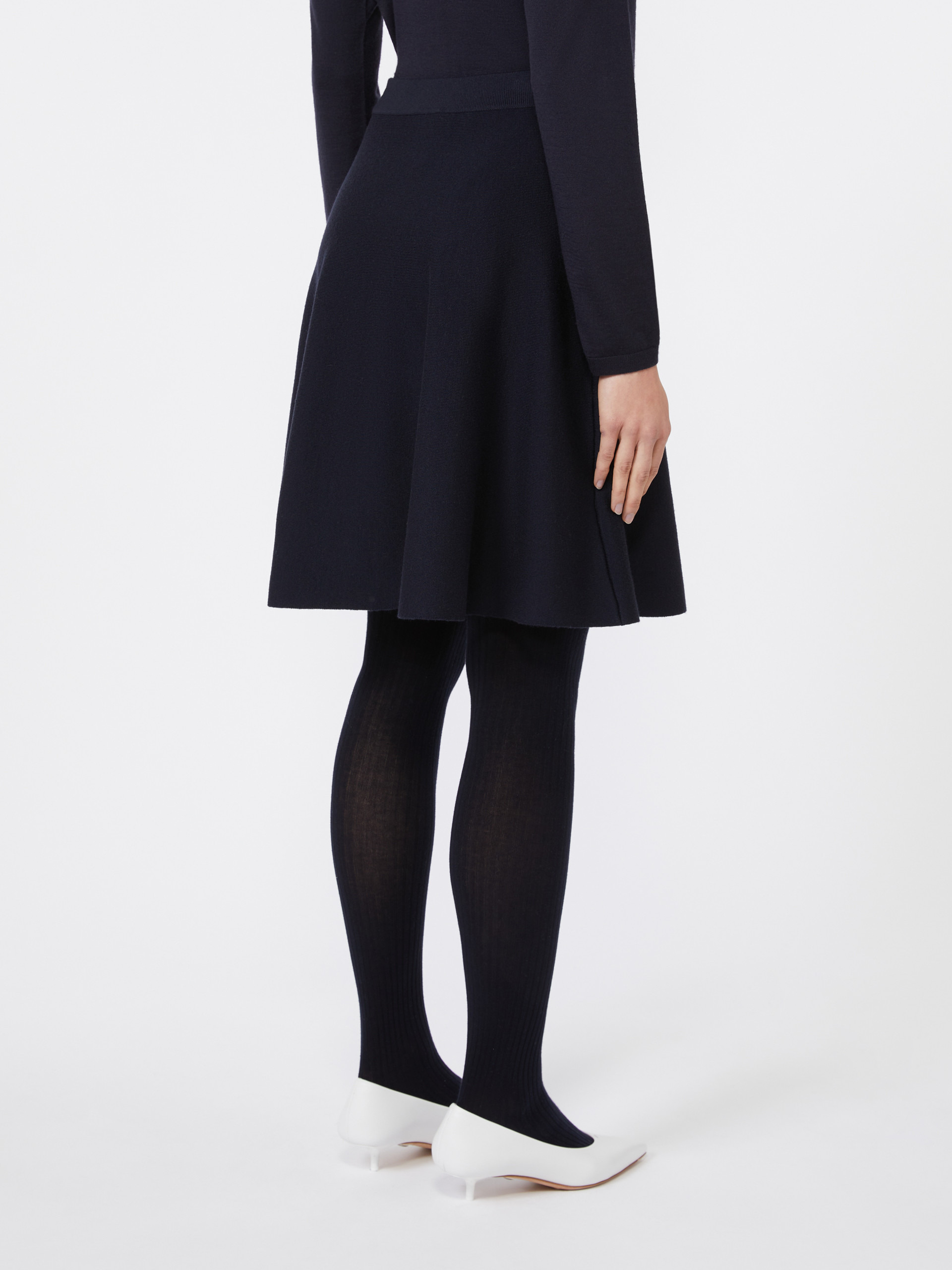 UBALDA Cotton and viscose crêpe miniskirt - 4
