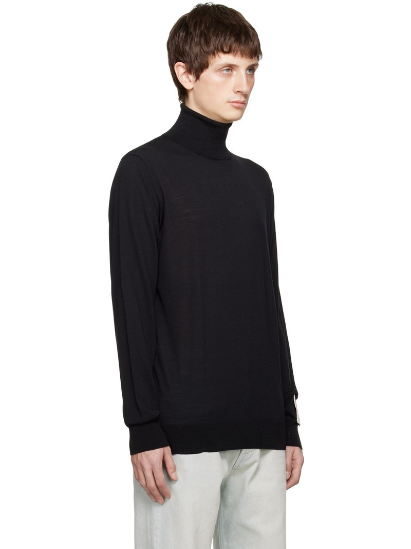 Black Distressed Turtleneck 2
