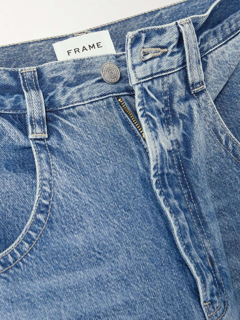 + NET SUSTAIN Skater high-rise wide-leg jeans 5