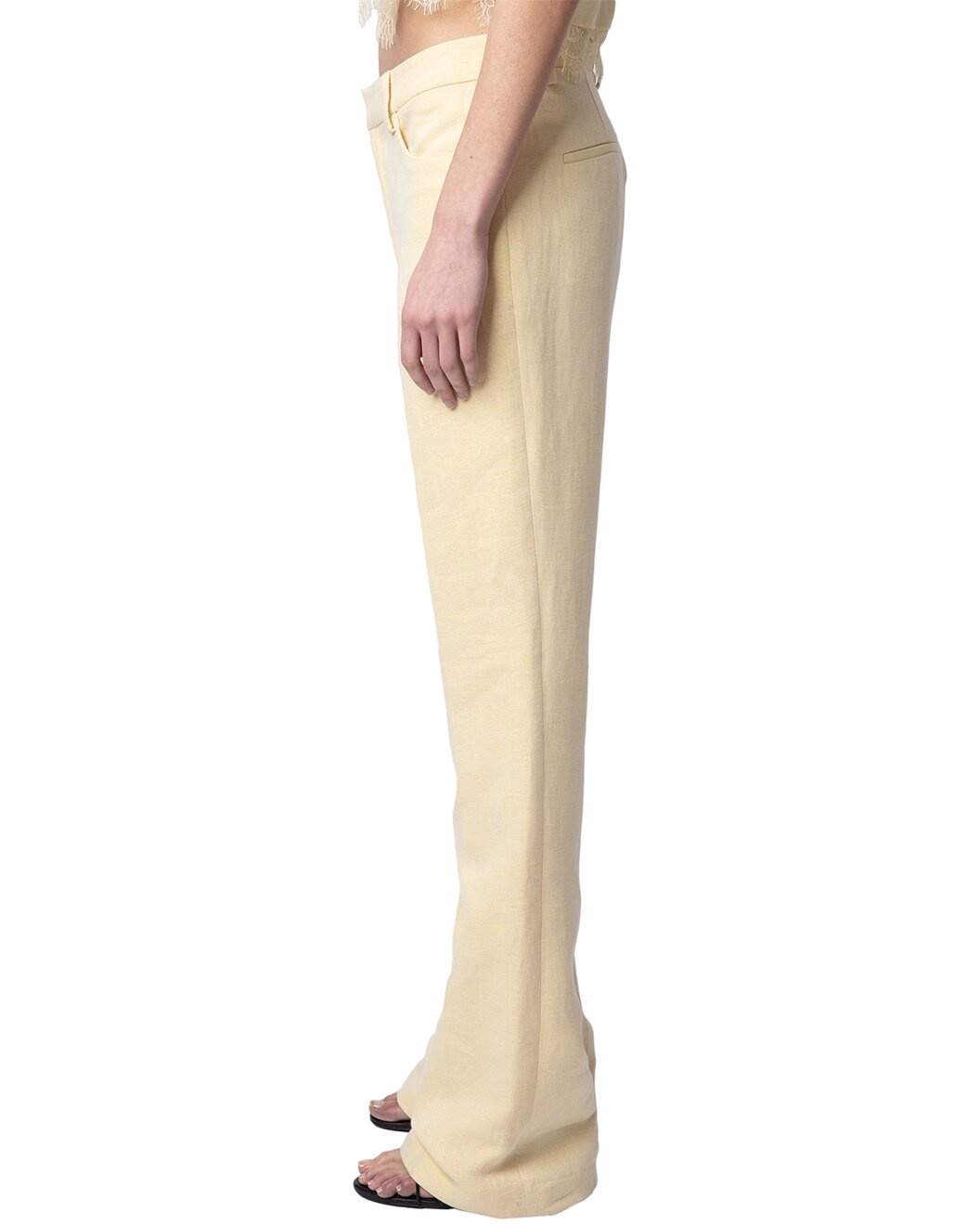 Zadig & Voltaire Pistol Lin Lurex Linen-Blend Pants - 3