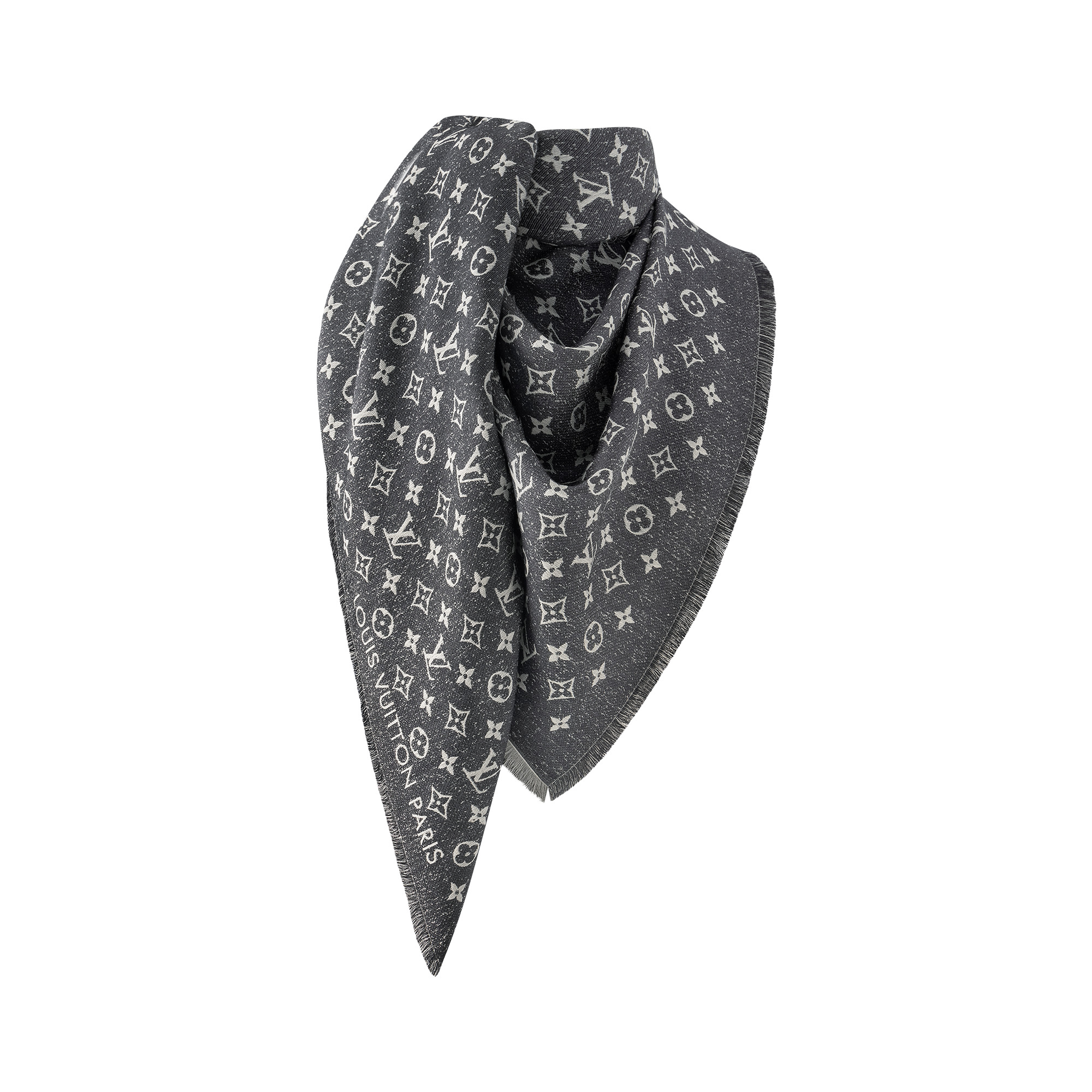 Monogram Jacquard Denim Shawl - 2
