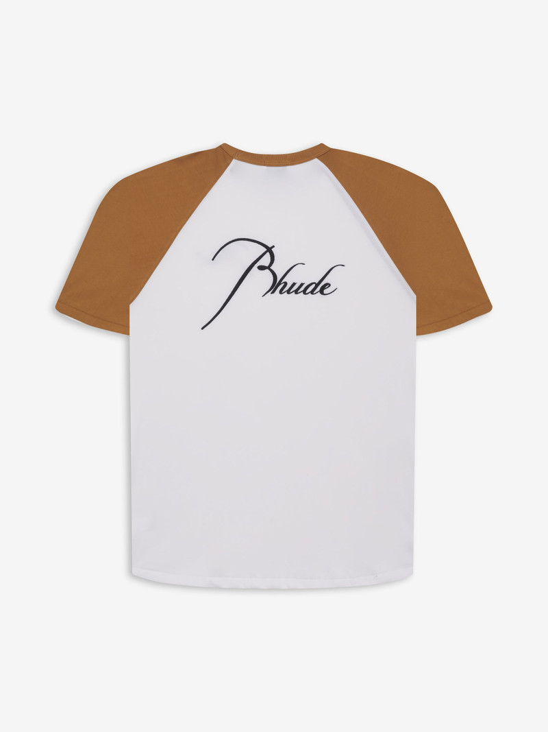 Rhude RAGLAN LOGO TEE outlook