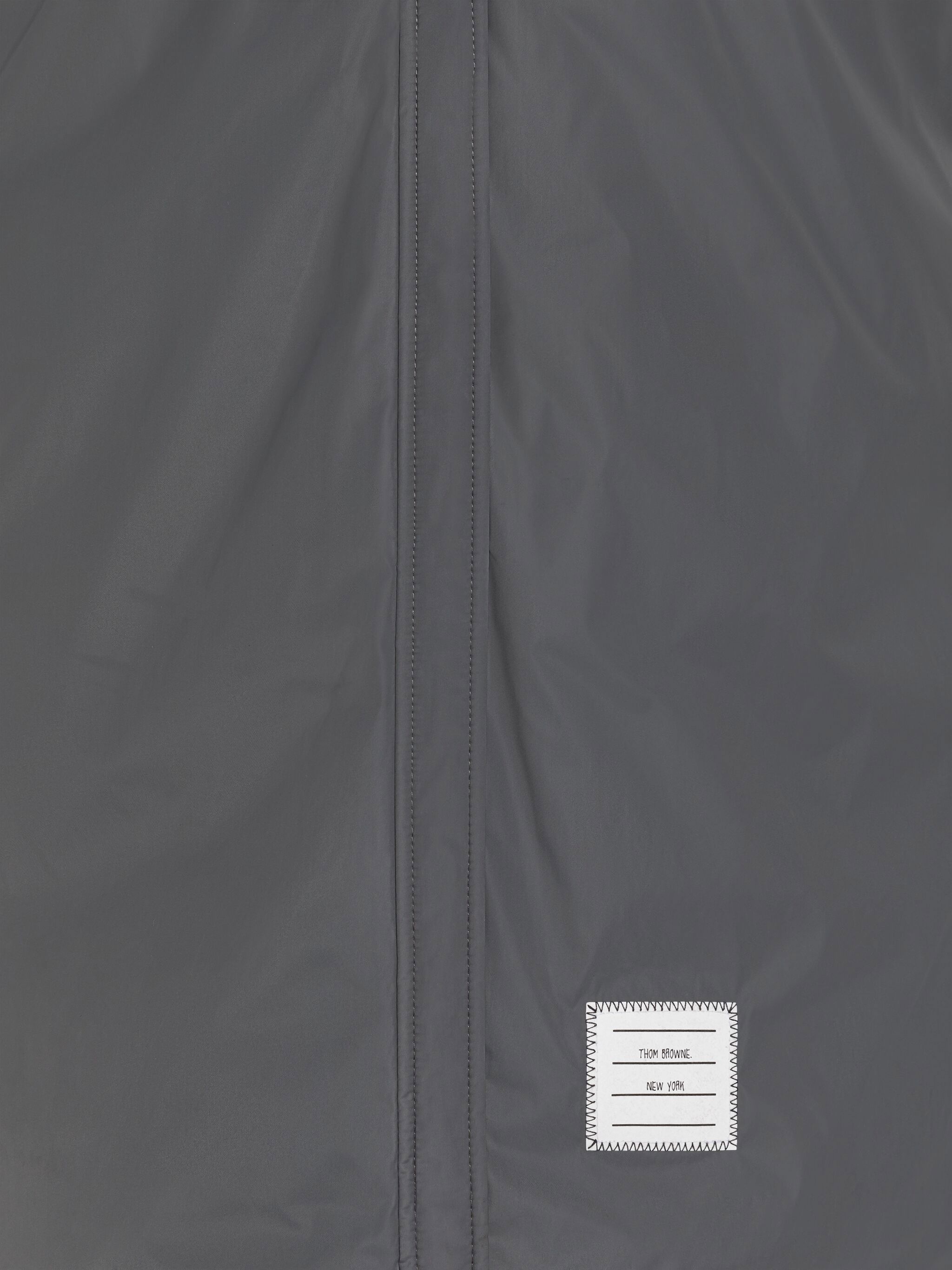 Poly Twill 4-Bar Down Hooded Shirtdress - 6