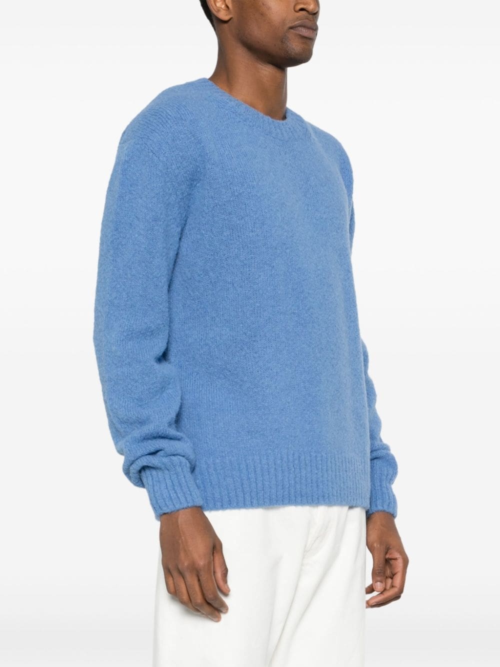 brushed wool blend jumper - 3
