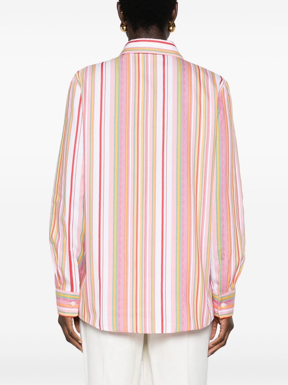 striped cotton shirt - 4