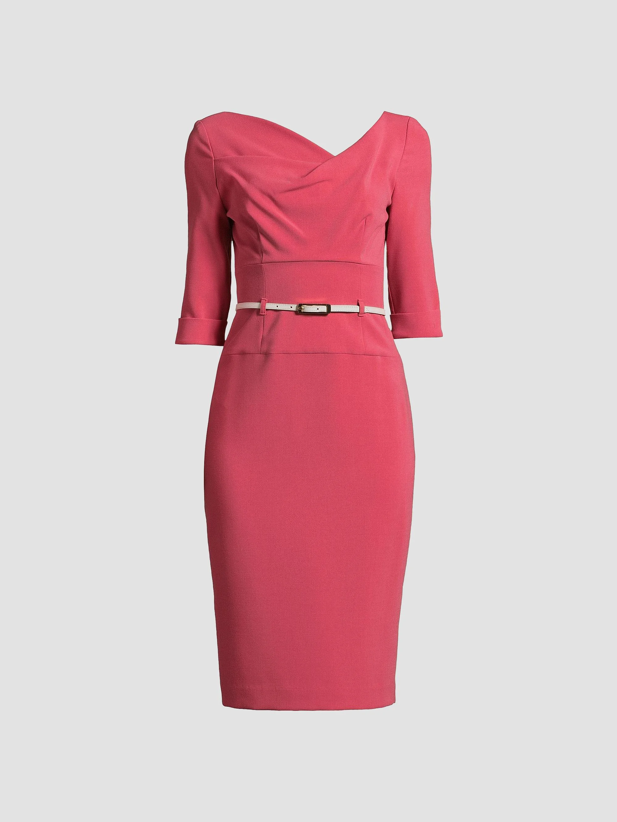 Women's Jackie O Loft Woven Sheath Dress - Begonia - 1