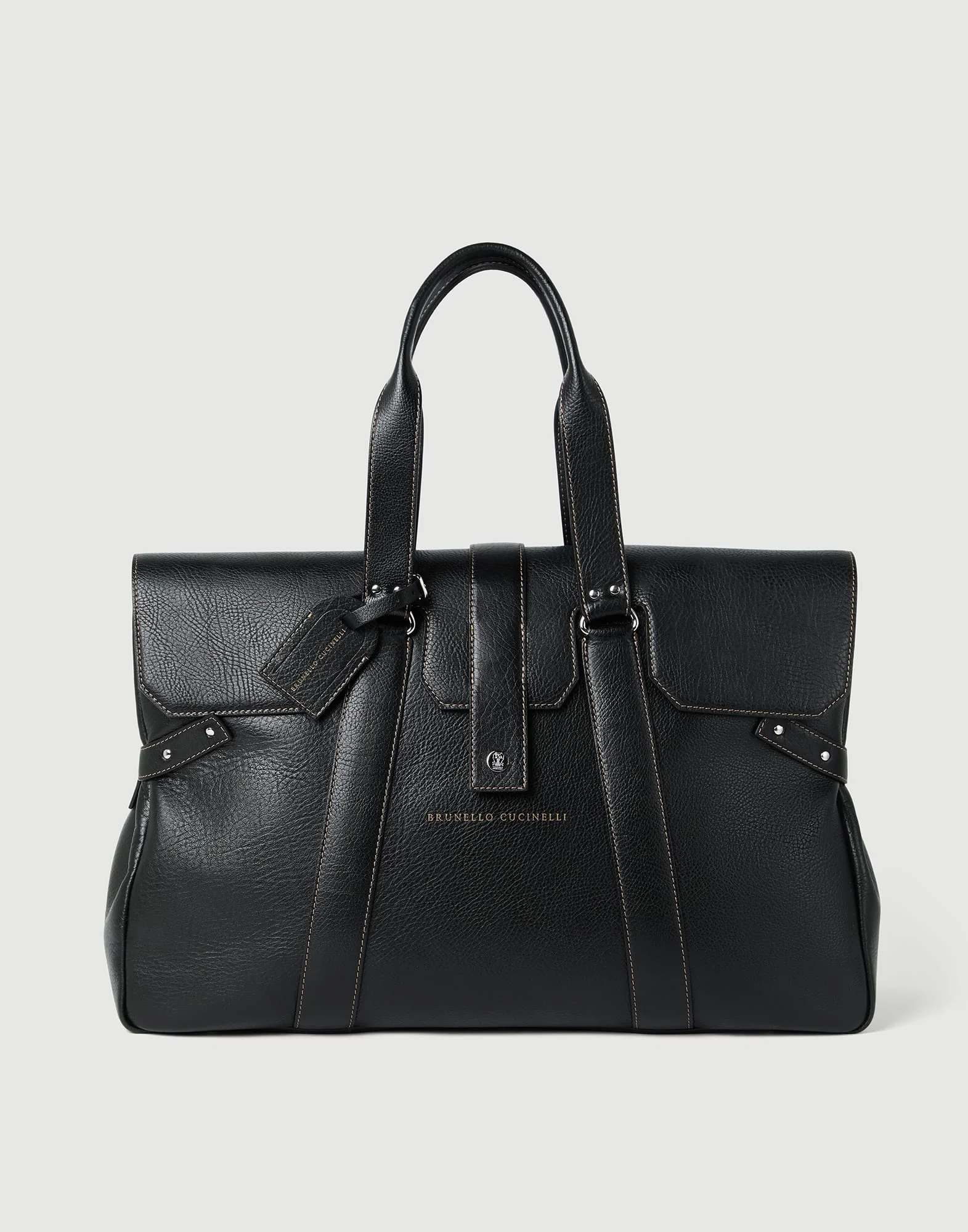 Grained calfskin Country Weekender bag - 1