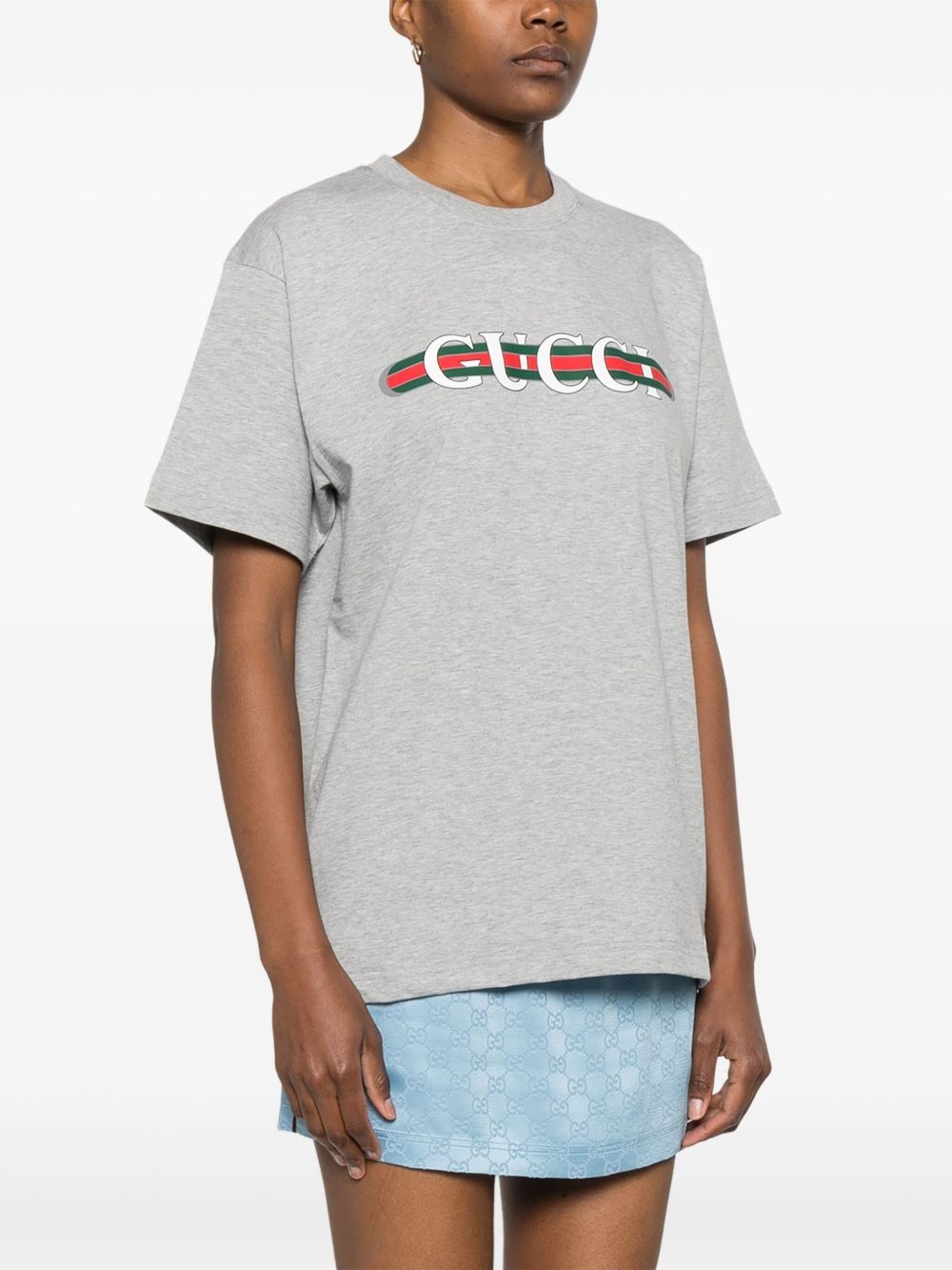 logo-print T-shirt - 3