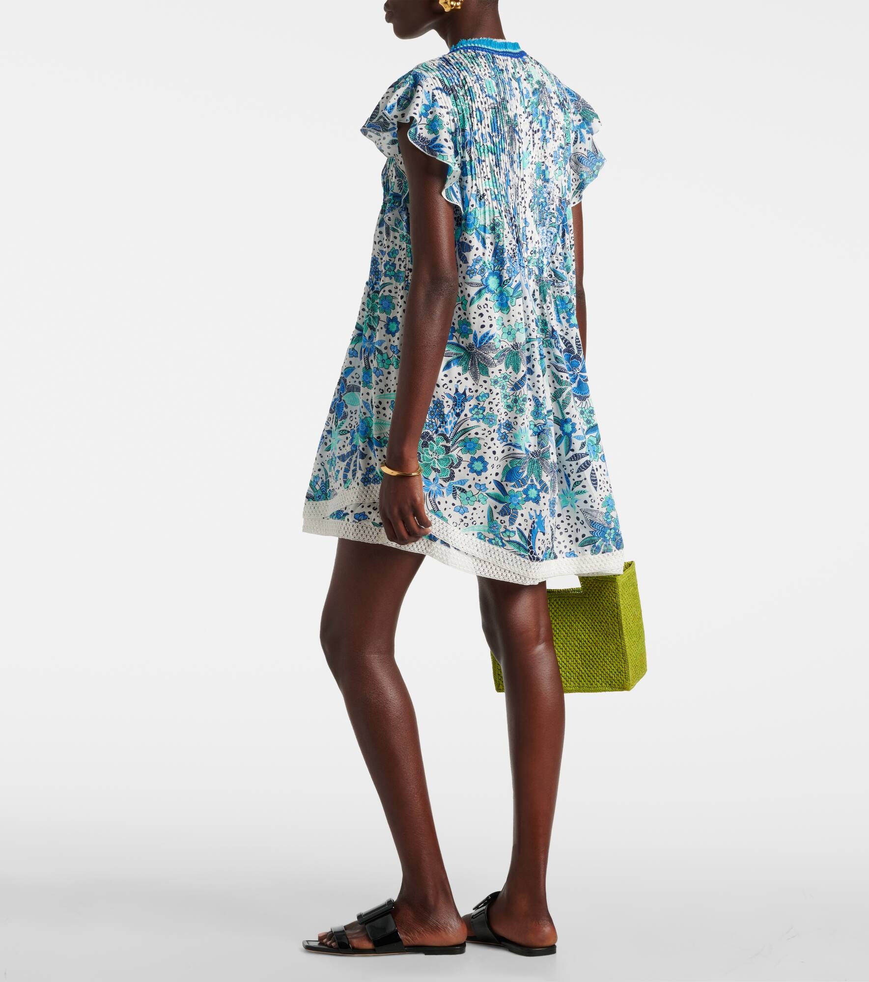 Sasha floral ruffled minidress - 3