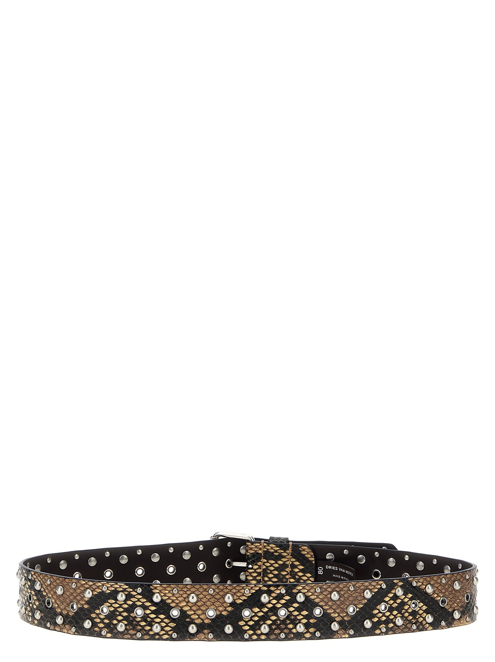 Studded Belt Belts Beige - 2