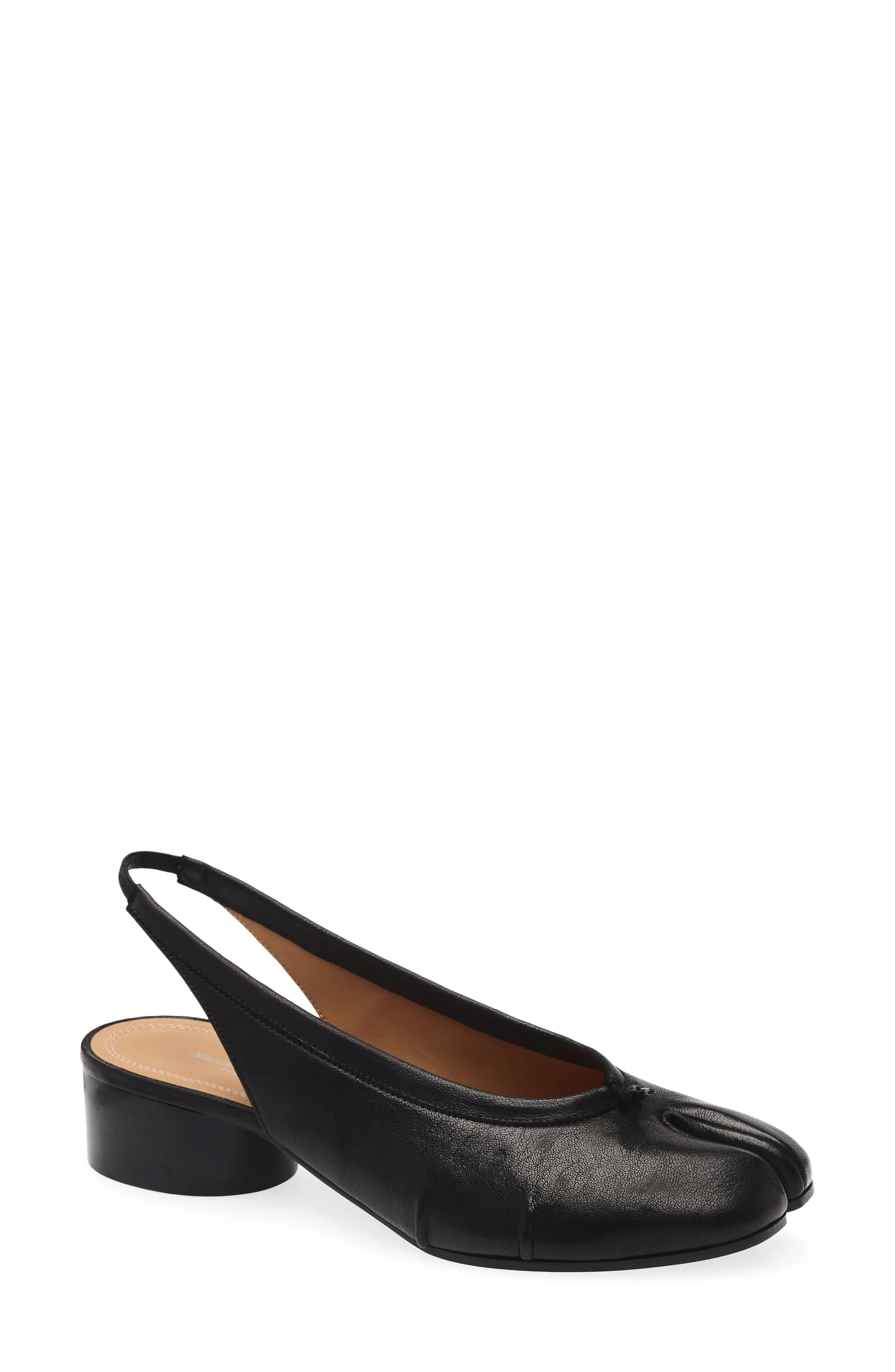 Maison Margiela Tabi Slingback Pump in Black at Nordstrom - 1