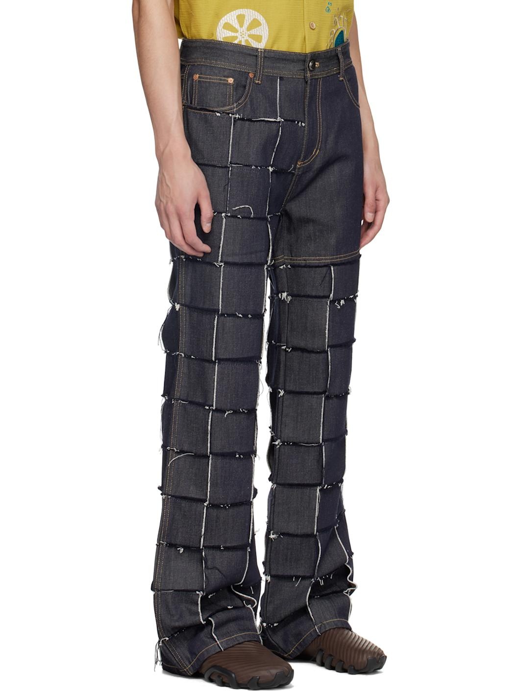 Indigo New Patchwork Jeans - 2