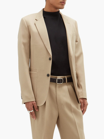 AMI Paris Single-breasted virgin-wool serge suit jacket outlook